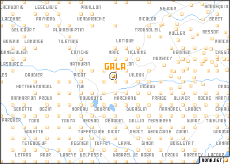 map of Gala