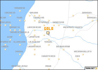 map of Gala