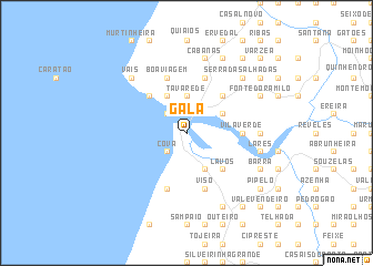 map of Gala