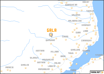 map of Gala