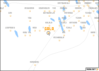 map of Gala