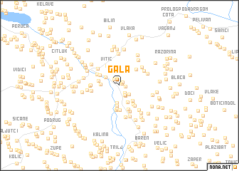 map of Gala