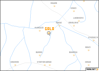 map of Gala