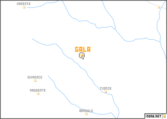 map of Gála