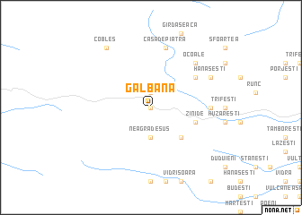 map of Galbăna