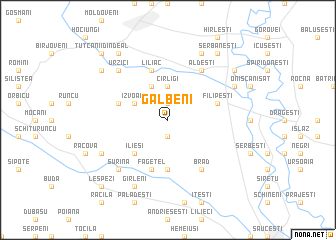 map of Galbeni