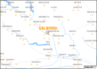 map of Gălbinaşi