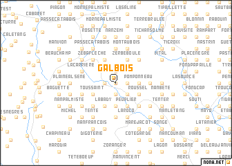 map of Galbois