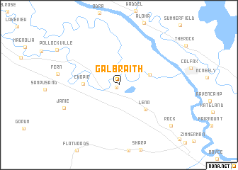 map of Galbraith