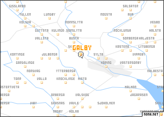 map of Gålby