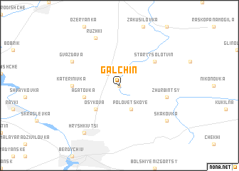 map of Galʼchin