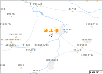 map of Galʼchin