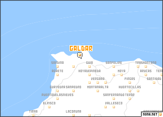 map of Gáldar