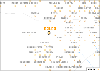 map of Galda