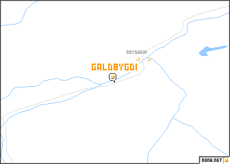 map of Galdbygdi