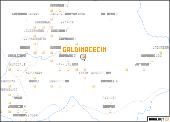 map of Galdima Cecim