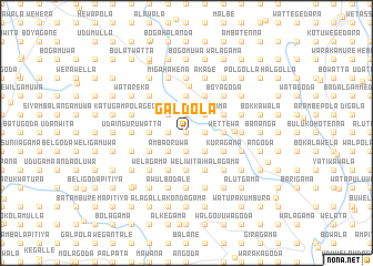 map of Galdola