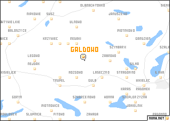 map of Gałdowo
