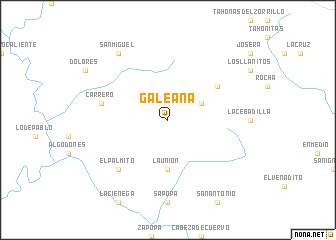 map of Galeana