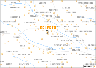 map of Găleata