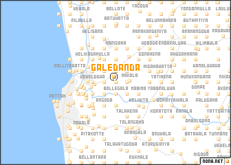 map of Galedanda