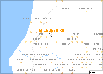 map of Galé de Baixo