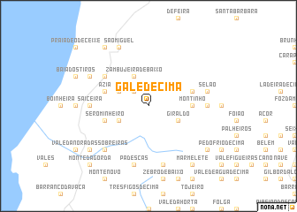 map of Galé de Cima