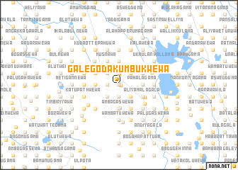 map of Galegoda Kumbukwewa