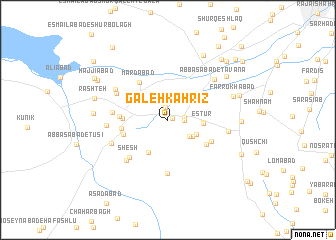 map of Galeh Kahrīz