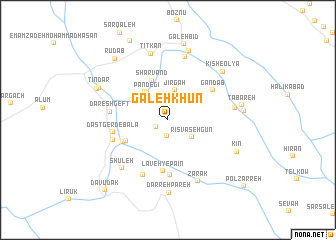 map of Galeh Khūn