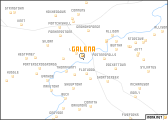 map of Galena