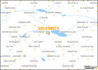 map of Galenbeck