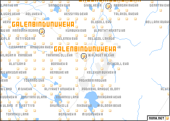 map of Galenbindunuwewa