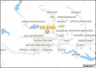 map of Galende