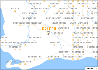 map of Galeón