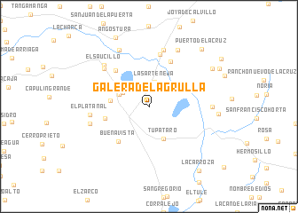 map of Galera de la Grulla