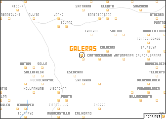 map of Galeras