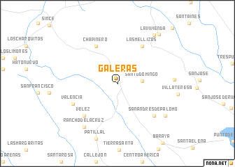 map of Galeras