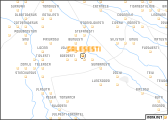 map of Găleşeşti