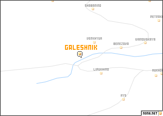 map of Galeshnik