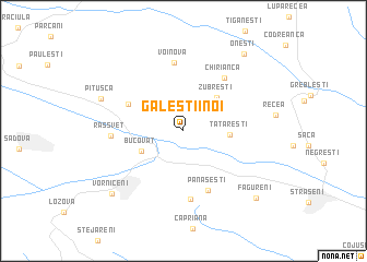 map of Găleştii Noi