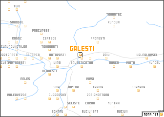 map of Găleşti