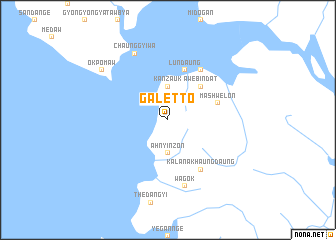 map of Galet-to