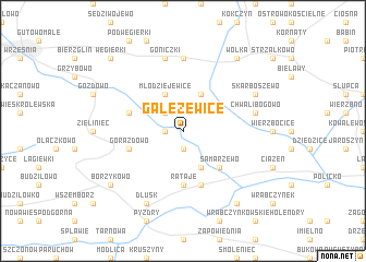 map of Gałęzewice