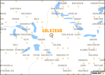 map of Gałęzewo