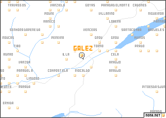 map of Gález