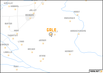 map of Gale