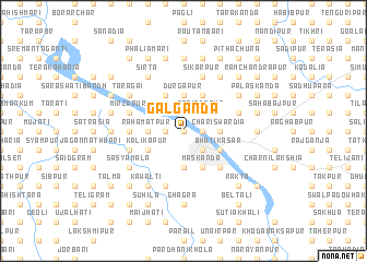 map of Galganda