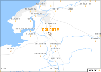 map of Galgate