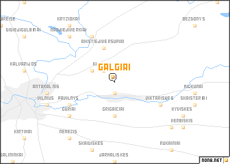 map of Galgiai
